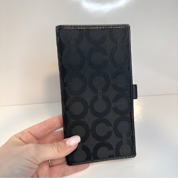 Coach Signature Checkbook Cover Holder - Picture 1 of 4